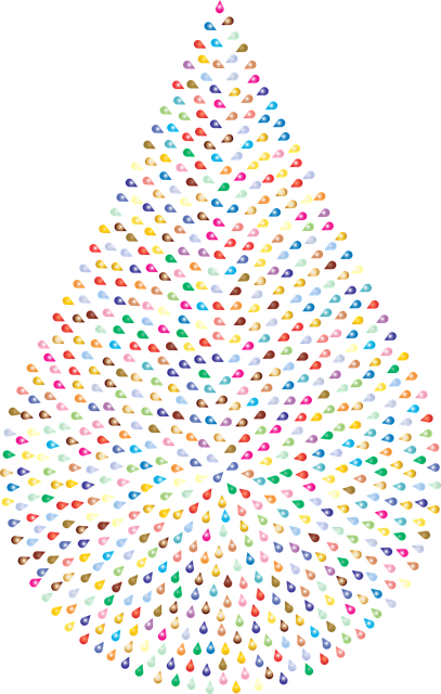Free drops water liquid vector