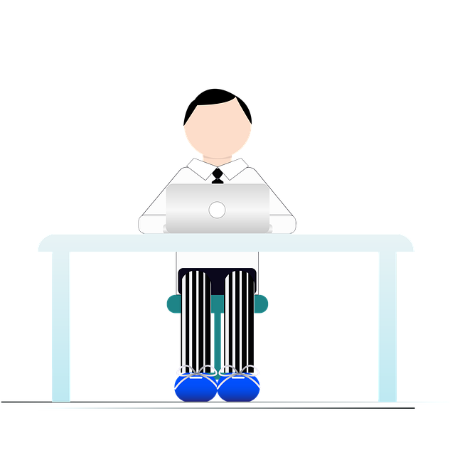 Free telework homeoffice work at home illustration