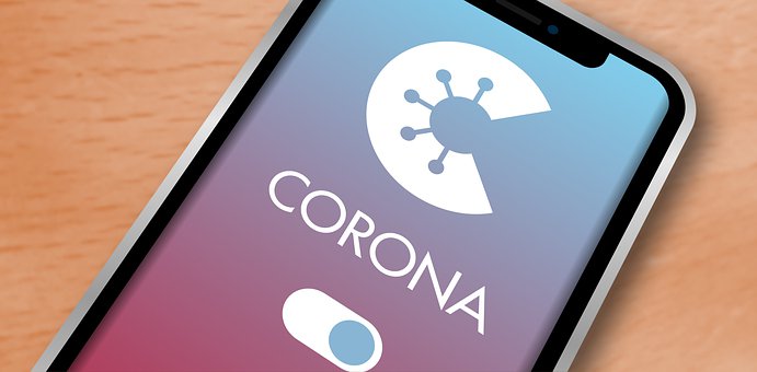 Free Mobile Corona-Warning-App illustration and picture