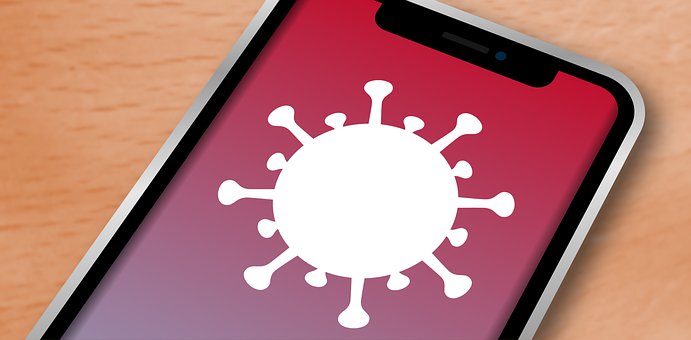 Free Mobile Corona App illustration and picture
