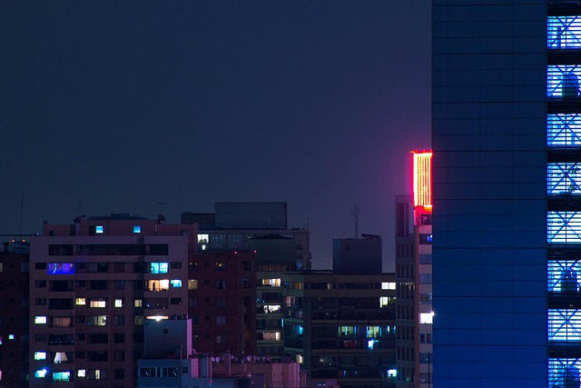 Stadt, Nacht, Urban, Dunkel, Lichter