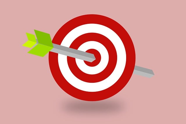 Free the target arrow center illustration