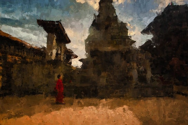 Free oil painting paint painting illustration