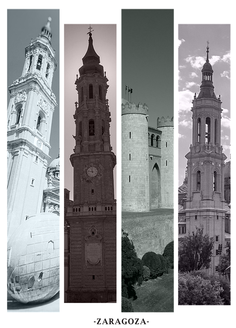 Free zaragoza church cathedral illustration