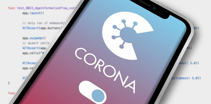 Free Corona-Warning-App Smartphone illustration and picture