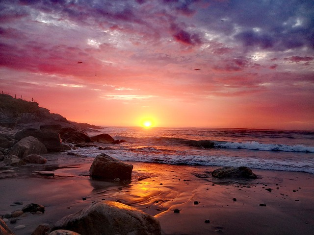 Free Sunset Beach photo and picture