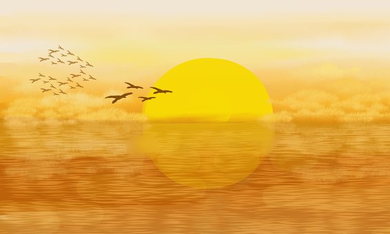 Himmel, Sonnenuntergang, Sonne, Wolken