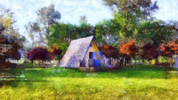 Free Oil Paint Landscape photo and picture