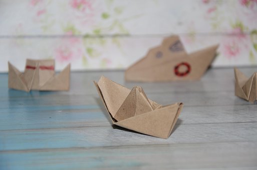 Origami, Schiffe, Schiff, Papier
