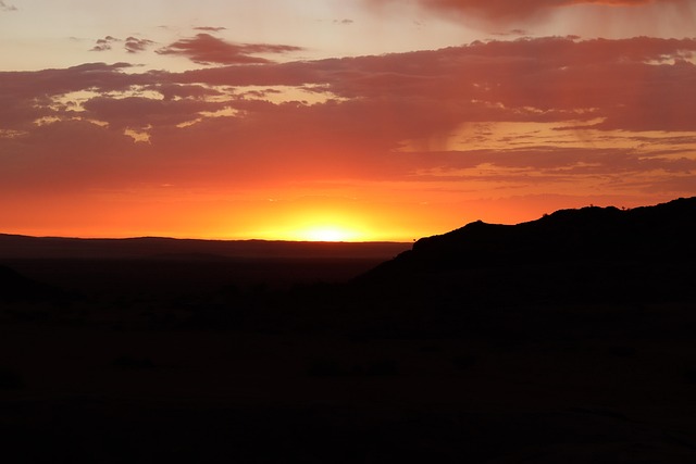 Free Sunset Namibia photo and picture