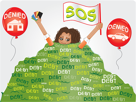 Free Debt Credit illustration and picture