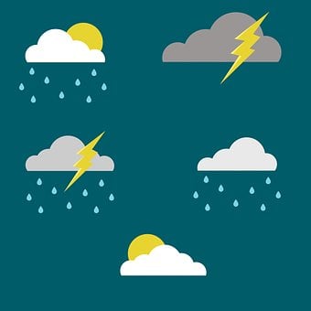 Free Clouds Sun vector and picture