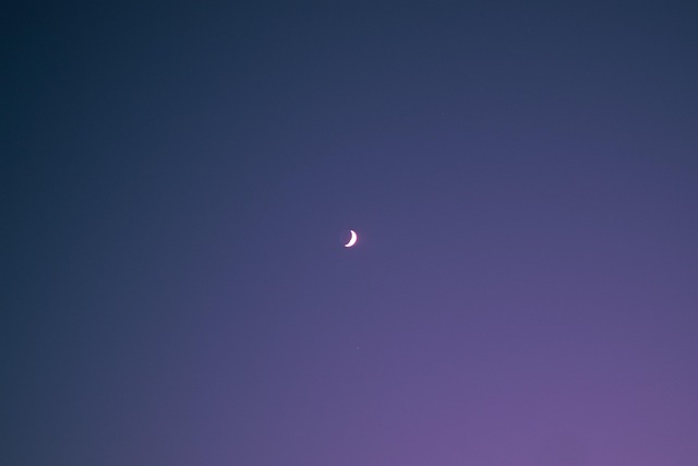 Måne, Lilla, Nightsky, Gradient