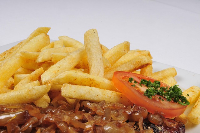 Prato, Fritas, Refeição, Comida