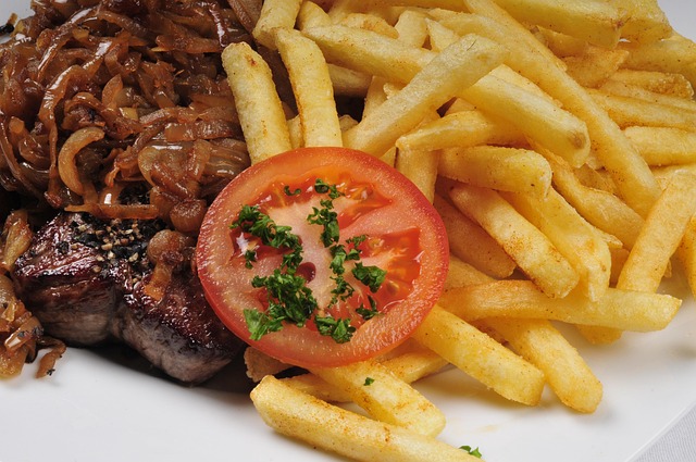 Prato, Fritas, Refeição, Comida