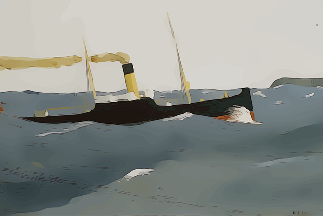 Free ship sea vintage vector