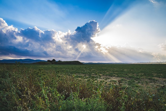Free Sunset Blue Sky photo and picture