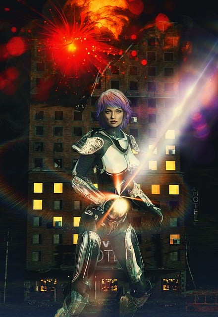 Free illustration digital warrior illustration