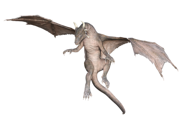 Free dragon wing mythology illustration