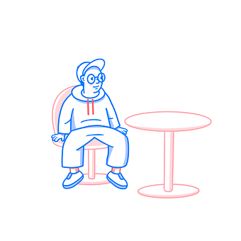 Free Pizza Man illustration and picture
