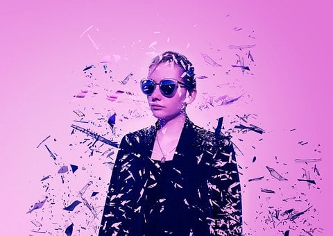 Free Shards Blue illustration and picture