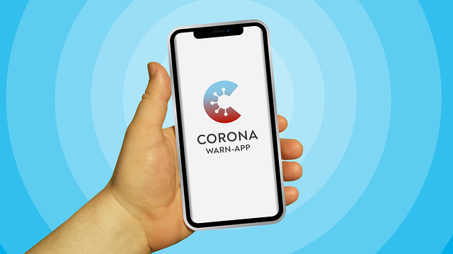 Mobil, Corona-Advarsel-App, Hånd