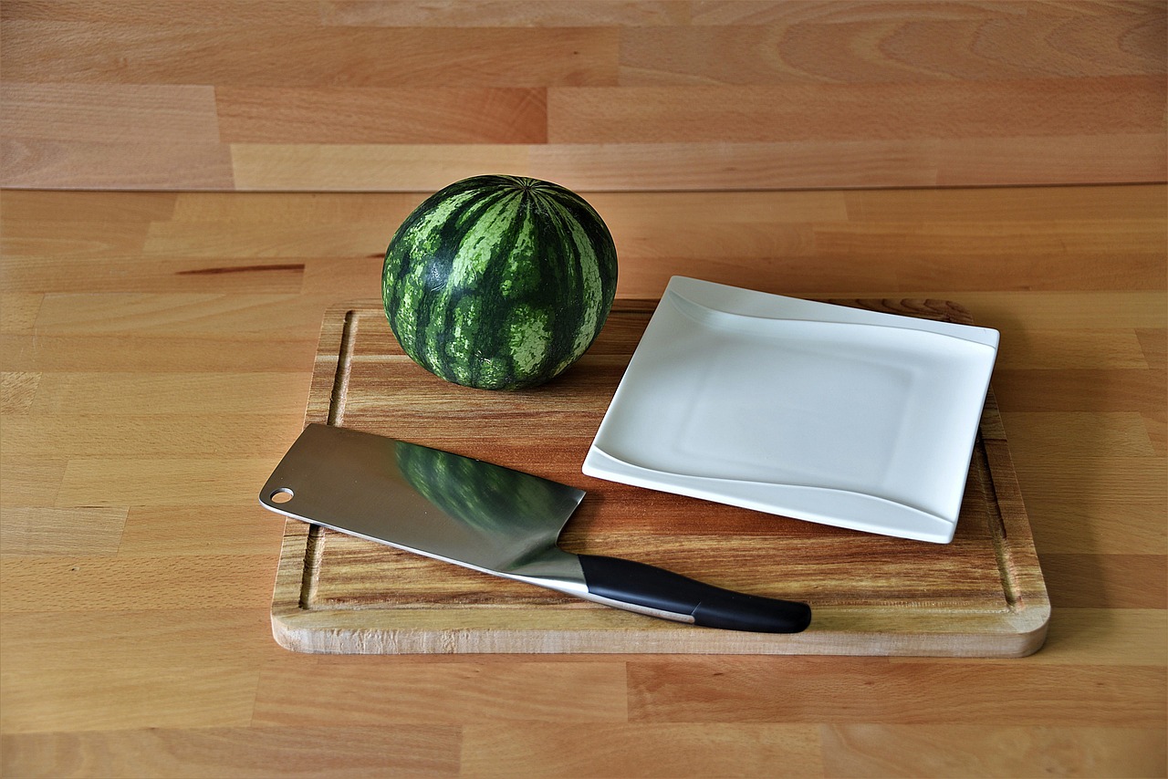 cleaver, melon, plate, fruit, food, cleaver, cleaver, cleaver, cleaver, cleaver
