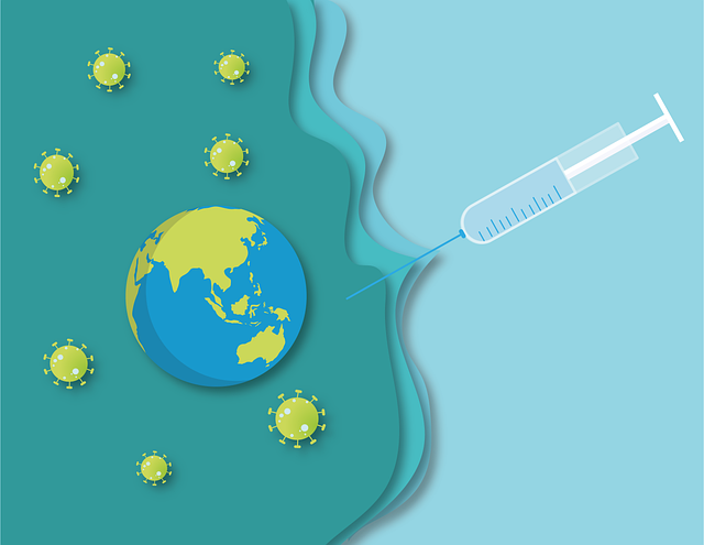 Download free HD stock image of World Vaccination Free world vaccination corona illustration