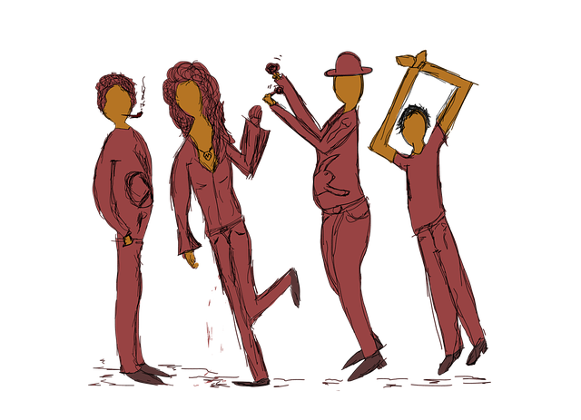 Download free HD stock image of Dance People Free dance people party illustration