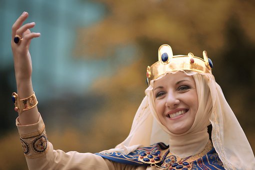 Princesa, Señora, Anillo, Corona, Noble