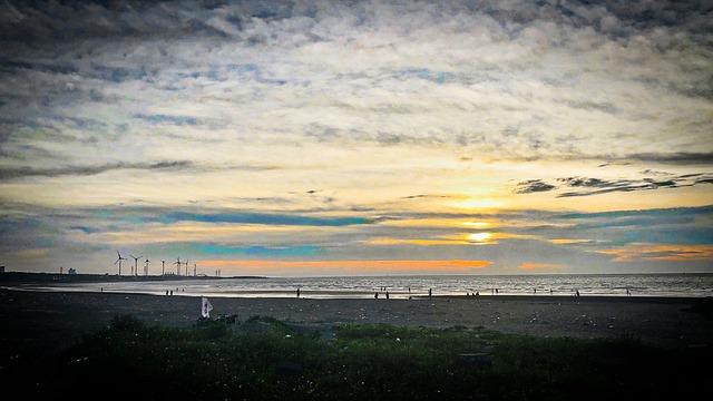 Strand, Sonnenuntergang, Düne