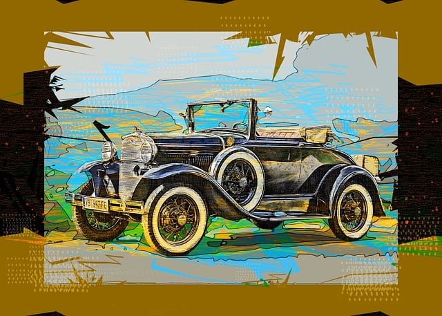 Free auto old timer automotive illustration