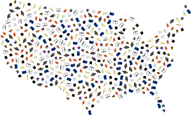 Free books america map vector