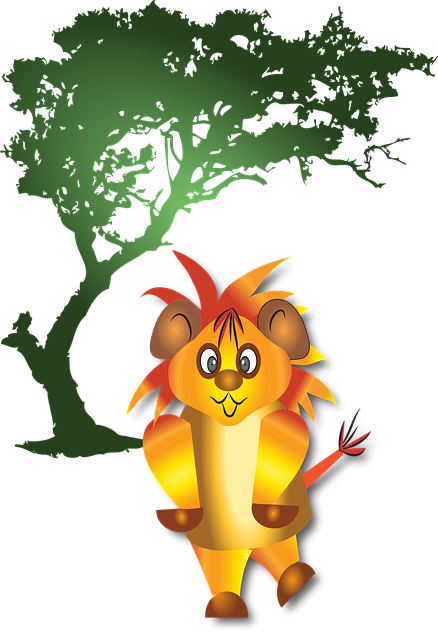 Free Dancing Lion vector and picture