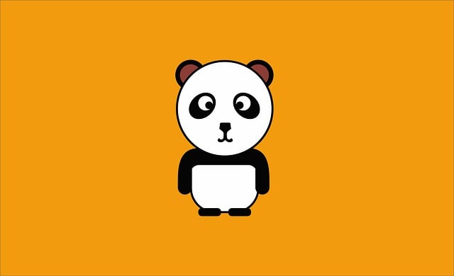 Free panda animal texture illustration