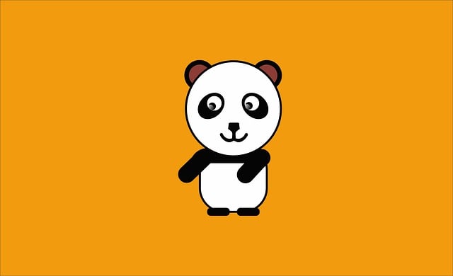 Free panda animal texture illustration