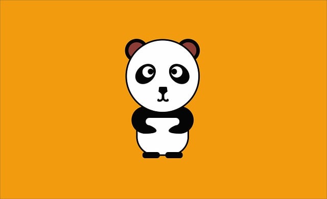 Free panda animal texture illustration