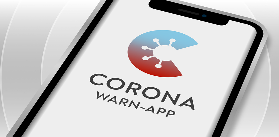 Mobile Phone, Corona-Warning-App, Isolated, Corona App