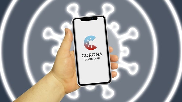 Free mobile corona-warning-app covid-19-app illustration