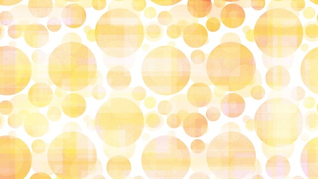 Free dots circles yellow background illustration