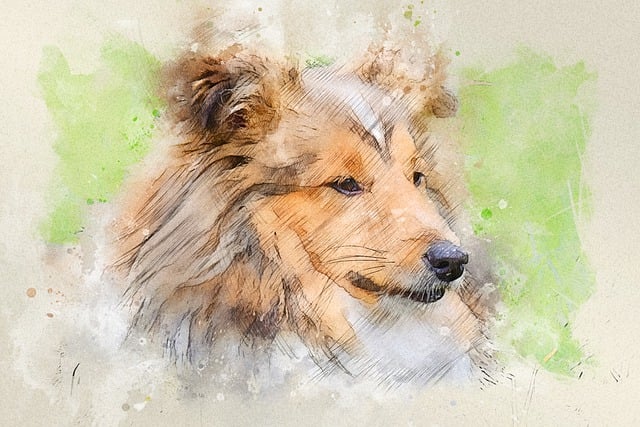 Free dog pet friend illustration