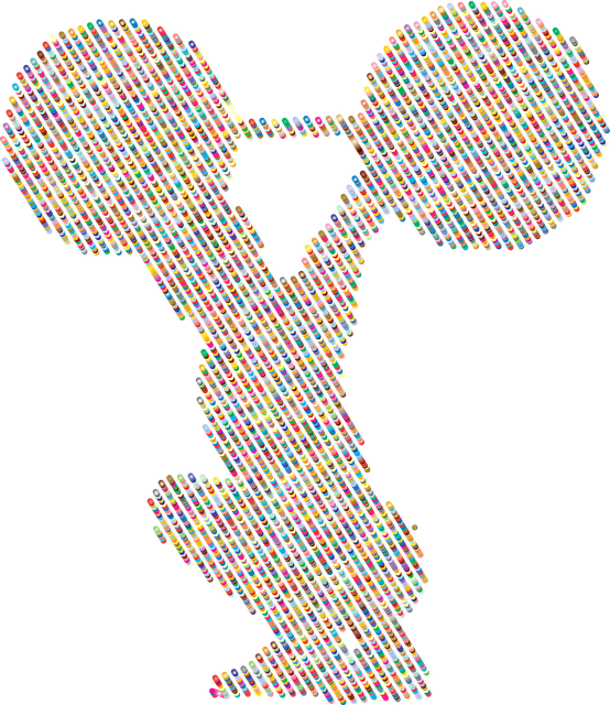 Free weightlifting sports line art vector