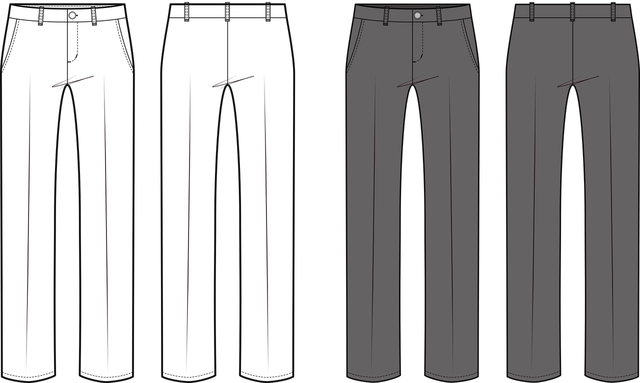 Pants Fashion Sketch - Free vector 
