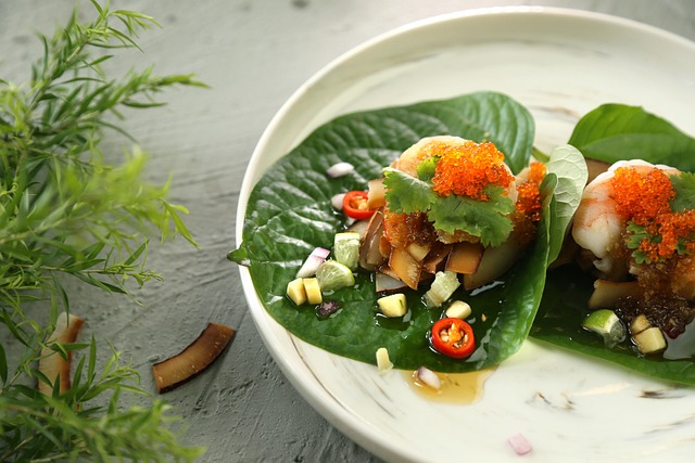 Free Prawn Betel Leaf Betel Leaf photo and picture