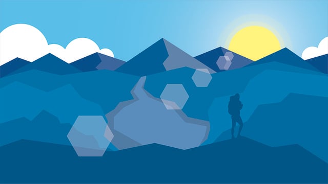 Free artistic digital landscape illustration