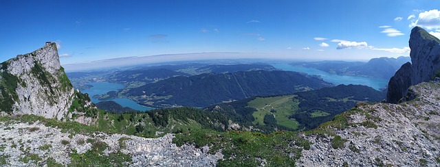 Schafberg, Österreich, Fernsicht