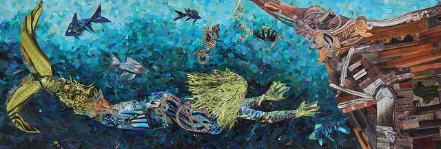 Free seawitch fantasy witch illustration