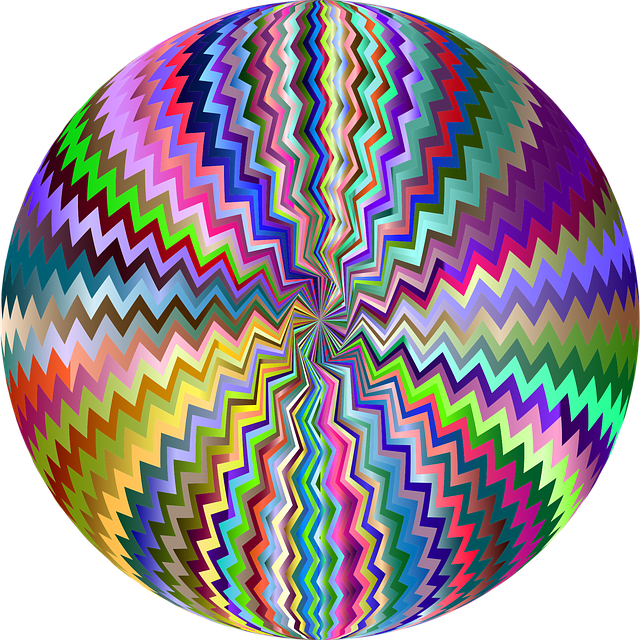 Free sphere ball line art illustration