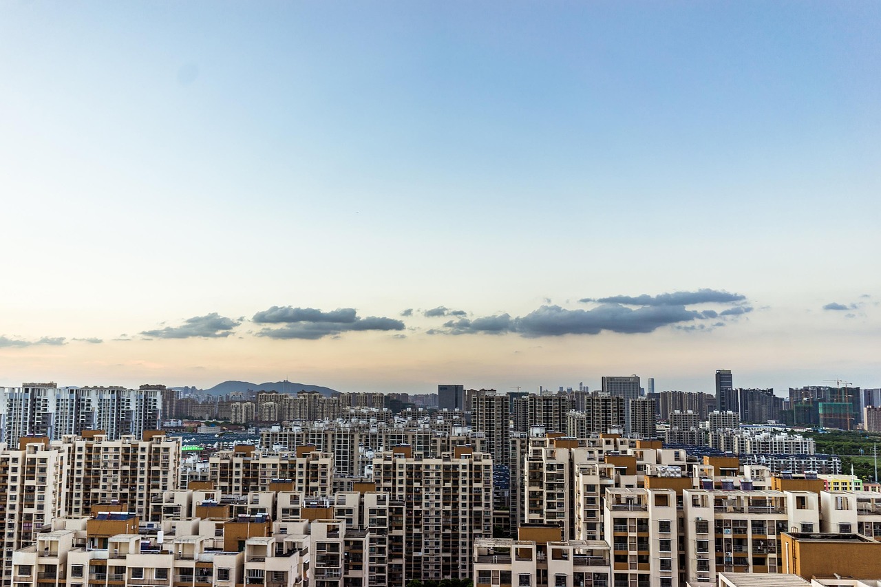 Edifícios, Horizonte, Céu