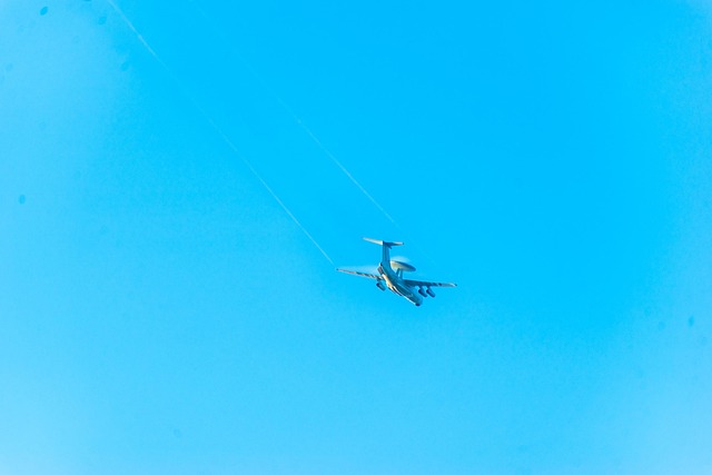 Verão, Avião, Wuxi, Jiangsu, China, Céu